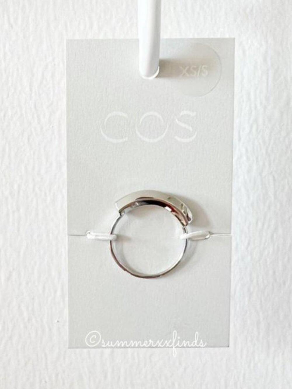 COS Hexagon Cut Metal Ring Size XS/S